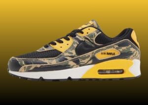 Nike Air Max 90 Camo “University Gold” Releases Spring 2025