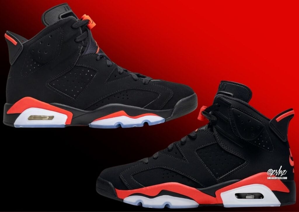 Original vs Reverse Infrared Air Jordan 6