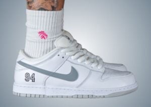 Supreme x Nike SB Dunk Low “White Metallic Silver” Releases May 2025